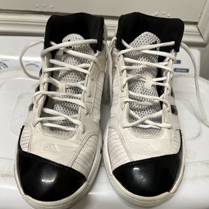 Men’s adidas basketball shoes.